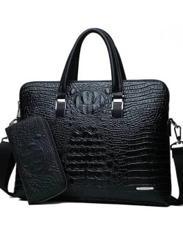 Croc Leather Bag