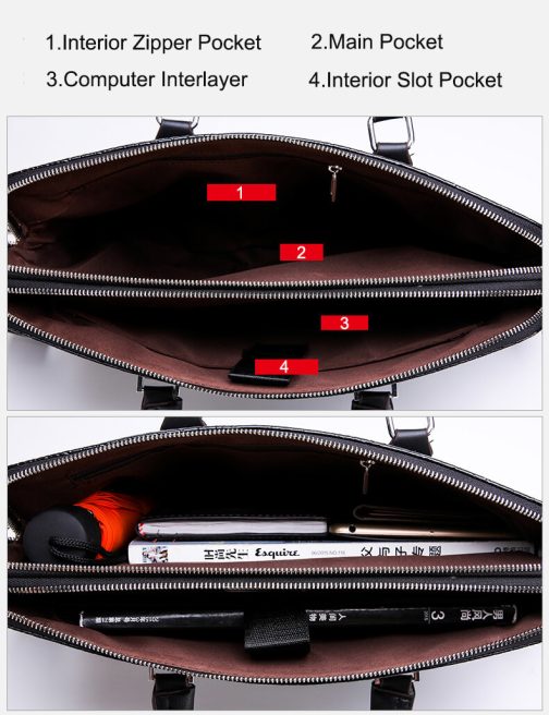 Croc Leather Bag - Image 7