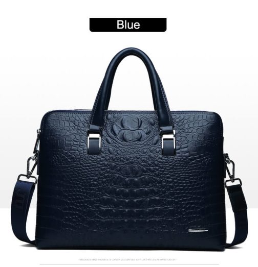 Croc Leather Bag - Image 13