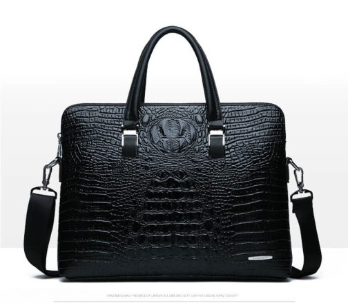 Croc Leather Bag - Image 3