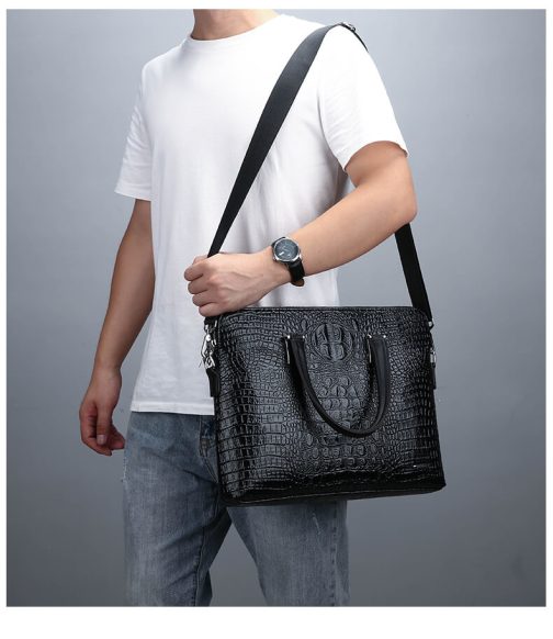 Croc Leather Bag - Image 20