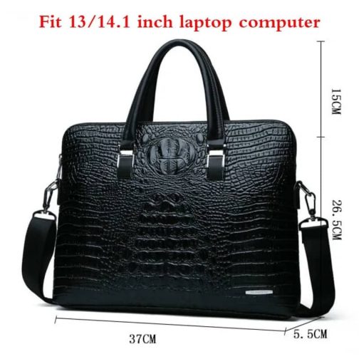 Croc Leather Bag - Image 12